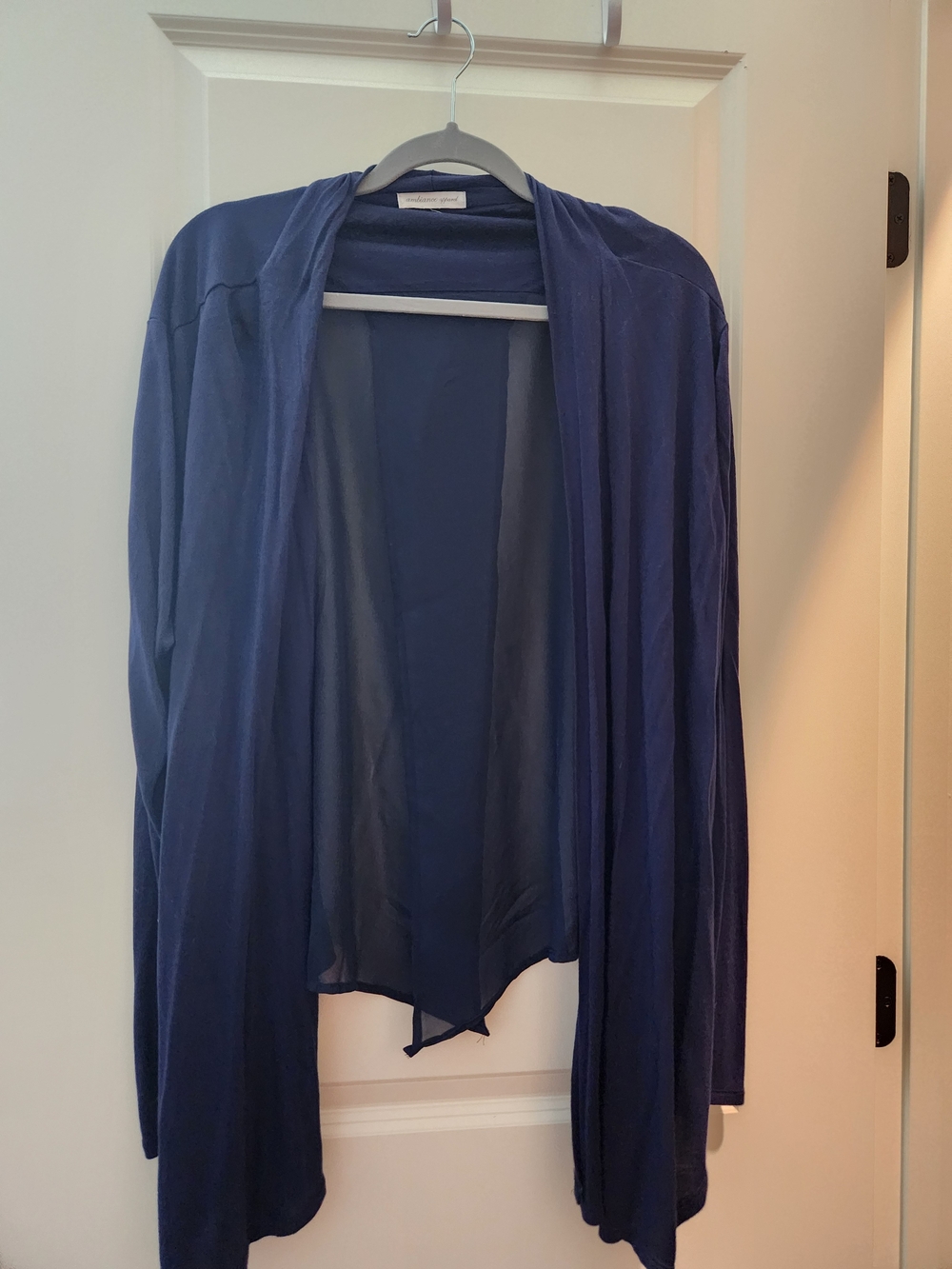 Lightweight Open-Front Women's Cardigan - Navy
